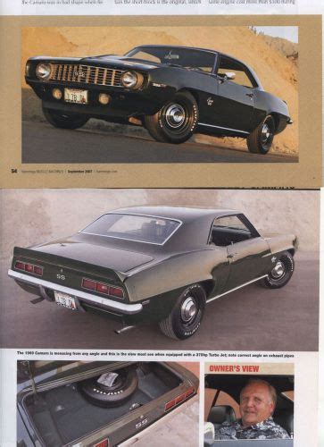 Sell Chevrolet Camaro Ss Restoration Pg Color Article In