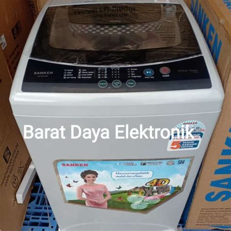 Promo Sanken Aw S831bk Mesin Cuci Top Loading 7 Kg Diskon 23 Di