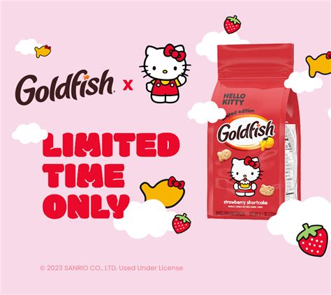 Limited Edition Goldfish® Hello Kitty® Strawberry Shortcake Flavored G