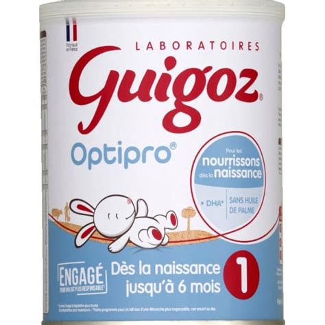 NESTLE Guigoz 1 optipro lait infantile 1er âge dès la naissance 830g