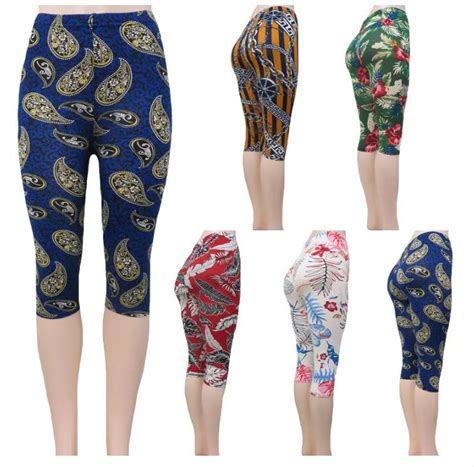 48 Wholesale Soft Feel Below The Knee Capri Length Leggings In Assorted