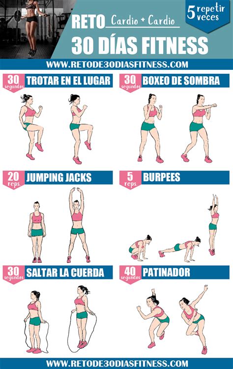 Cardio para adelgazar rápido Fitness workout Reto fitness