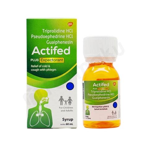 Jual ACTIFED Plus Expectorant Hijau 60ml Shopee Indonesia