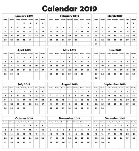 Calendar Template Large Boxes | Calendar template, Free printable ...