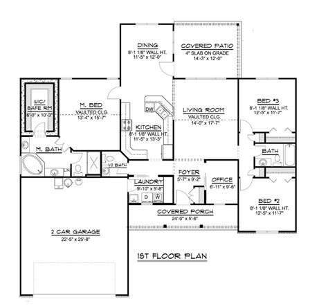 Ranch Style House Plan 3 Beds 25 Baths 1779 Sqft Plan 1064 80