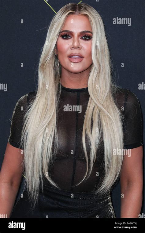 Khloe Kardashian Wearing Laquan Smith Arrives At The 2019 E Peoples