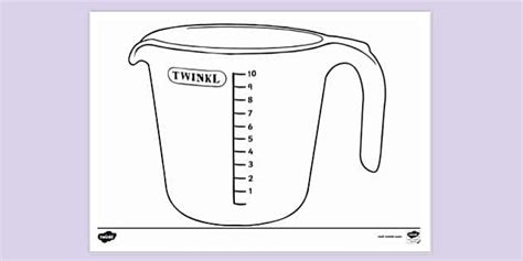 Measuring Jug Colouring Sheet Colouring Sheets Twinkl