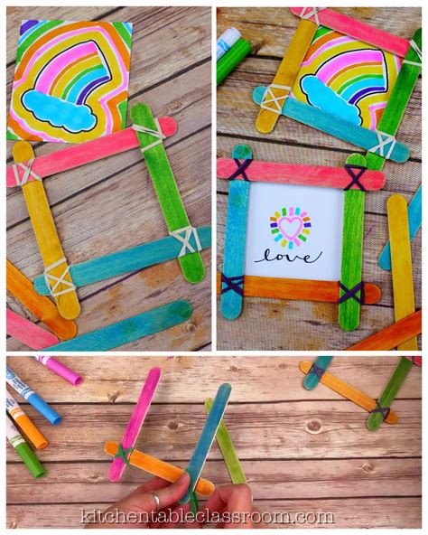 Diy craft stick photo frame – Artofit