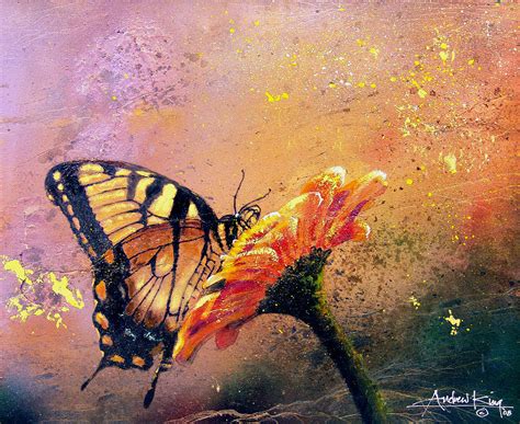 Butterfly Painting by Andrew King