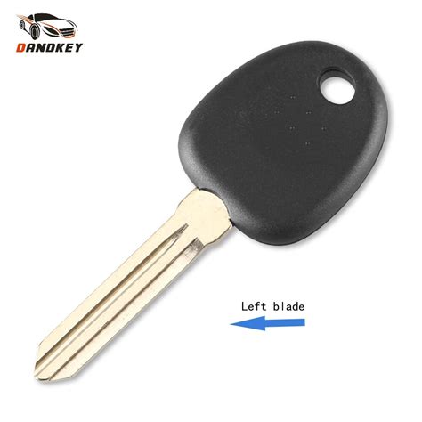 Dandkey Transponder Key Shell With Left Key Blade Fob Key Blank Cover