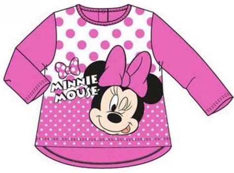 Disney Minnie Mouse Shirt Lange Mouw Roze Maat 68 Bol