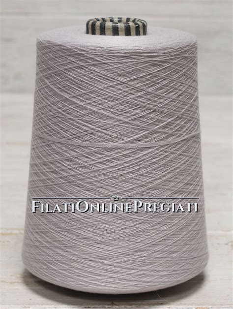 WSCO95gp Filato In Cotone E Cashmere Colore Grigio Perla 7 9 Hg