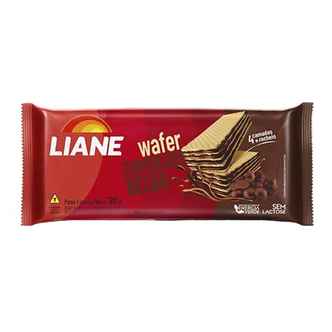 Biscoito Wafer Chocolate Belga Sem Lactose Liane G Para So Saud Vel