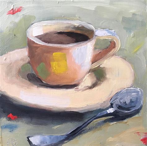 Coffee Cup Painting at PaintingValley.com | Explore collection of ...