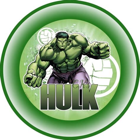 Hulk Edible Image Cake Topper Etsy