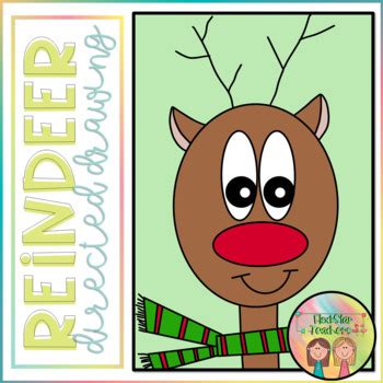 Christmas Directed Drawing | Reindeer Directed Drawing by FlockStarTeachers