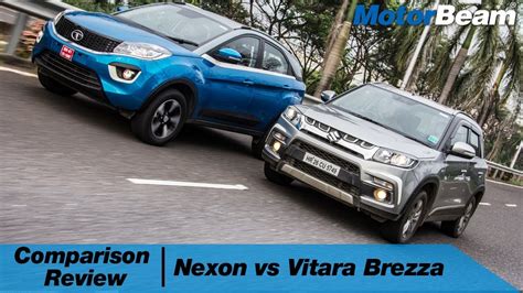 Tata Nexon Vs Maruti Vitara Brezza Comparison Review Hindi