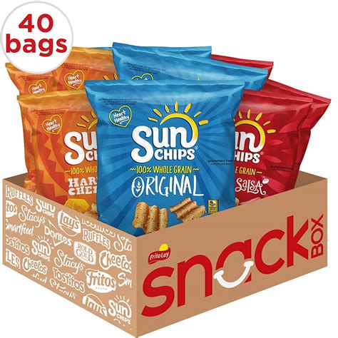 40 Count 1 Oz Sunchips Multigrain Chips Variety Pack 810 W Sands