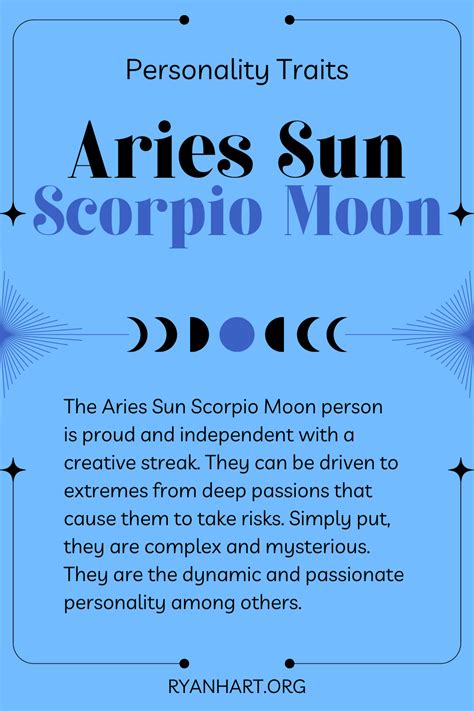 Aries Sun Scorpio Moon Personality Traits