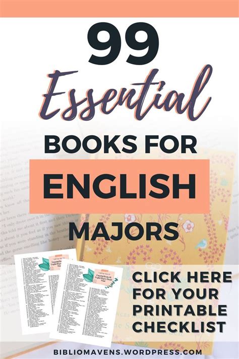 English Major Starter Kit – 99 Essential Books All Aspiring English Majors Should Read | English ...