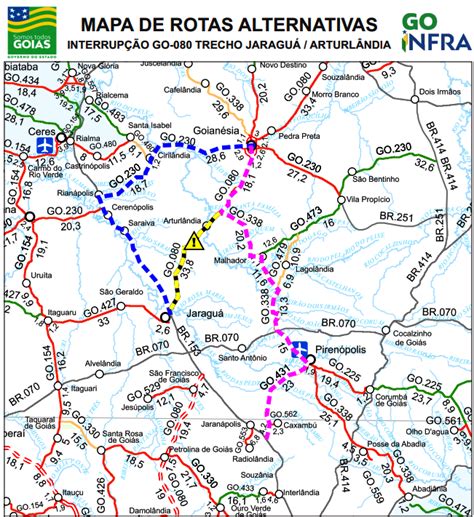 Confira As Rotas Alterativas Para Desviar De Trecho Interditado Da Go