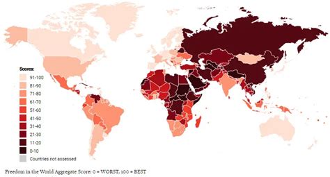 World of freedom in 2017 - Vivid Maps