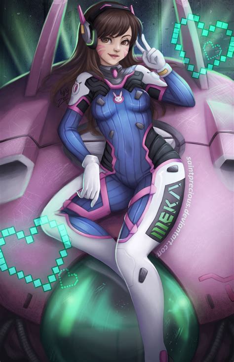 D Va Overwatch And More Drawn By Saintprecious Danbooru