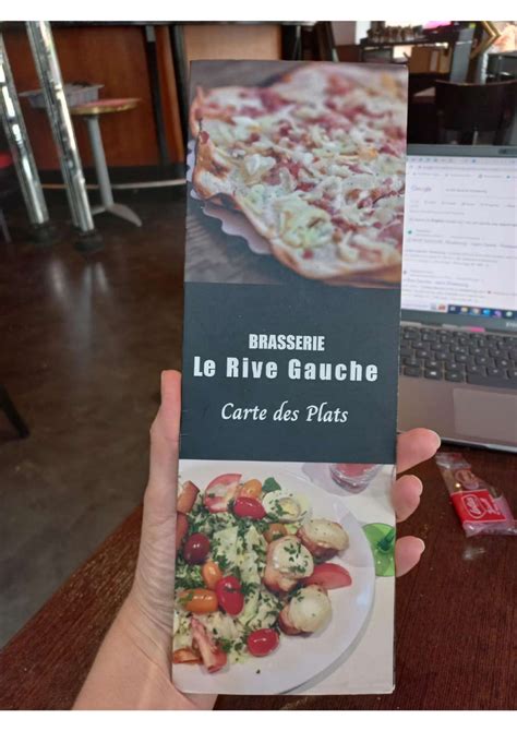 Carta y menù 2024 Actualizados Brasserie Le Rive Gauche en Strasbourg