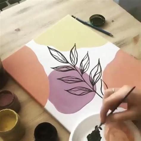 Someone Is Painting An Apple On A Piece Of Paper