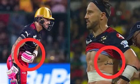 Faf du plessis Tattoo Meaning फफ ड पलस क टट क कय मतलब ह