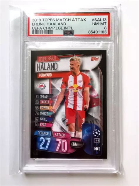 2019 20 TOPPS MATCH Attax UCL Erling Haaland Rookie RC Fc Salzburg SAL