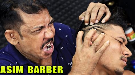 Head Massage By Asim Barber Head Scratching With 3d Sound Loud Hair