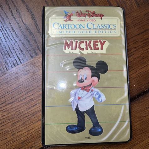 Walt Disney Vhs Video Cartoon Classics Limited Gold Edition Mickey Vhs