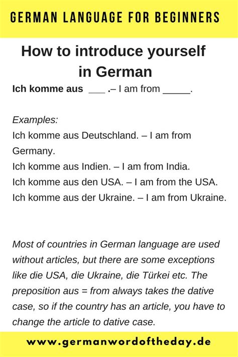 Basic German For Beginners