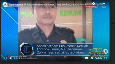 Heboh Banget Viral Aksi Heroik Satpam Puskesmas Di Ntt Panjat Tiang