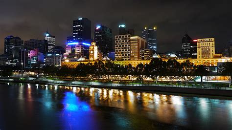 Free photo: yarra, melbourne, river, night | Hippopx