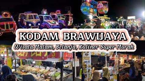 Pasar Malam Kodam Brawijaya Wisata Malam Surabaya Youtube