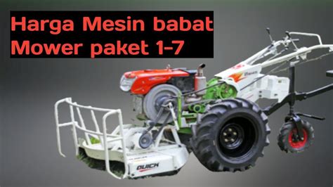 Mesin Babat Mower Paket Harga Mesin Babat Mower Traktor Sawah