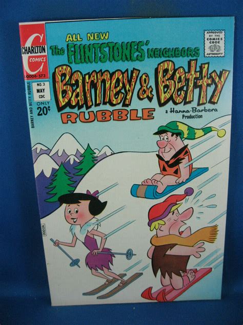 The Flintstones Neigbours Barney Betty Rubble 3 NM Charlton 1973