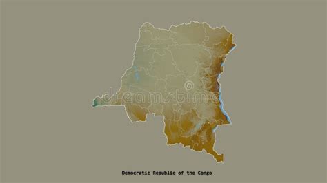 Ituri Location Democratic Republic Of The Congo Relief Map Stock Footage Video Of Country