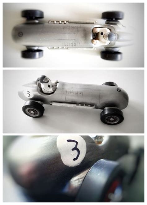 Retro Mercedes Pinewood Derby Car Designed By Luc Pinewood Derby