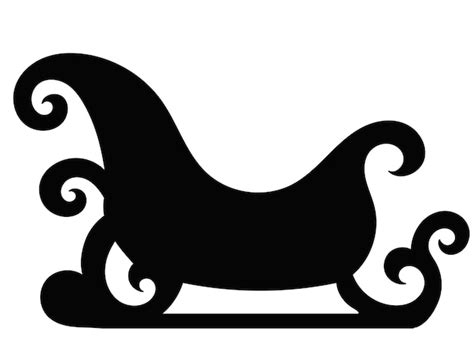 Sleigh Clipart Black And White