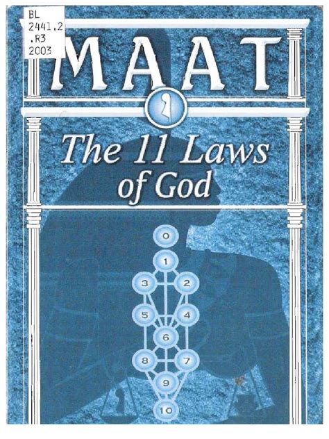 Maat The 11 Laws Of God Pdf