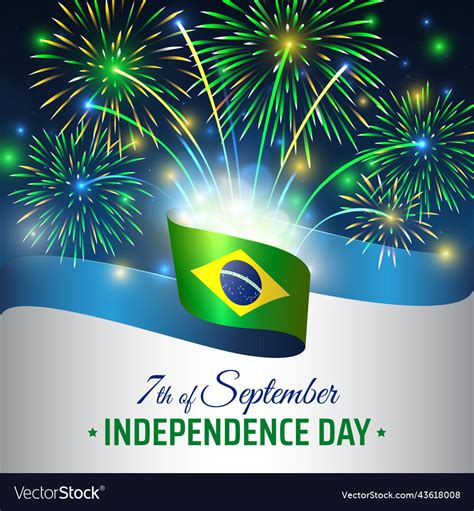 September 7 brazil independence day holiday Vector Image