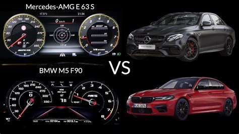 BMW M5 F90 vs Mercedes-AMG E 63 S Acceleration Battle - YouTube