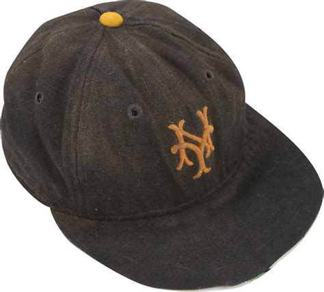 Circa Willie Mays New York Giants Game Worn Hat With Provenance