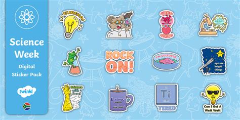 Science Week Digital Sticker Pack L Enseignant A Fait