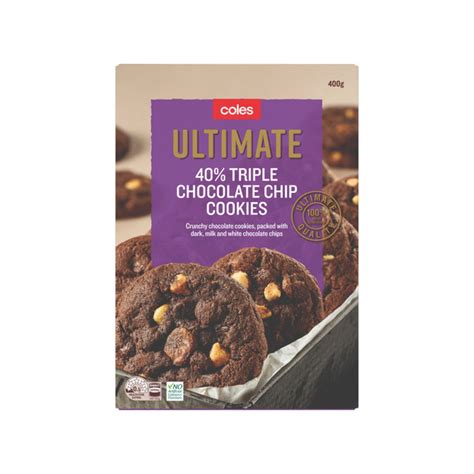 Coles Ultimate Choc Chip Cookie Calcount