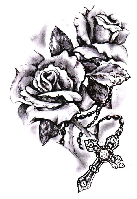 Rose And Rosary Drawing At Explore Collection Of