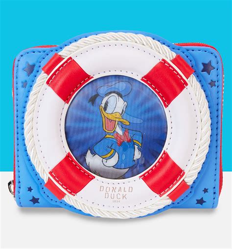 Loungefly Disney Donald Duck Th Anniversary Zip Around Wallet